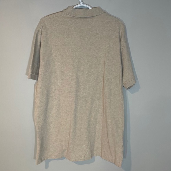 Polo Ralph Lauren Mens XL Heather Beige Cotton Pique Short Sleeve Polo Shirt - Picture 8 of 8